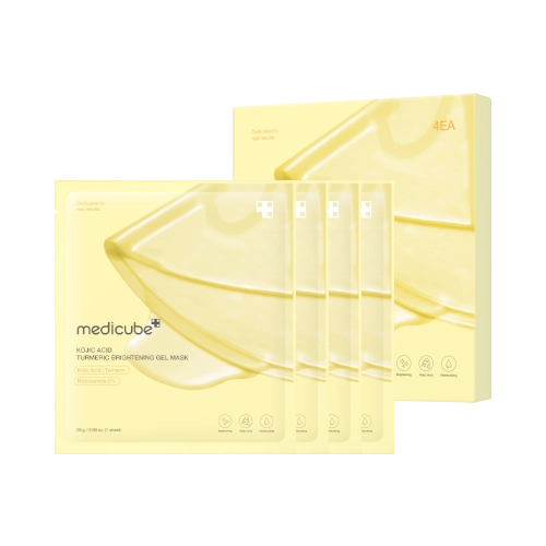 KOJIC ACID TURMERIC BRIGHTENING GEL MASK (28G*4EA) (ED)